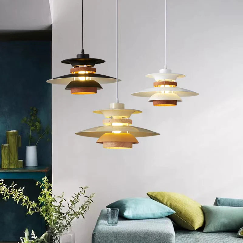 Morandi Moderna Metal LED Lámpara Colgante