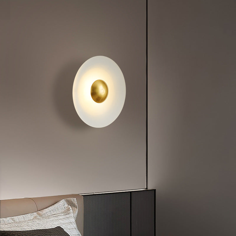 Morandi Minimalista LED Interior Aplique Metal Hotel Dormitorio