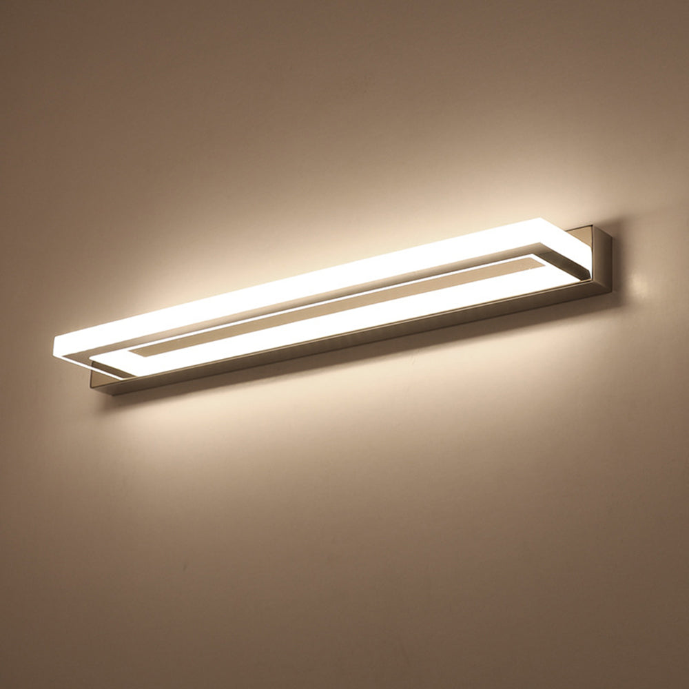 Leigh Aplique de Pared Espejo Led Rectangular Leigh Baño Blanco