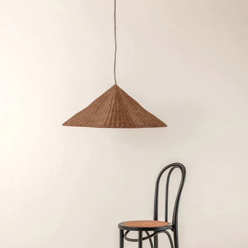 Muto Vintage Rattan Pendant Light Livining Room Bedroom