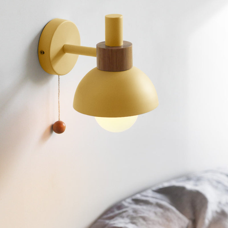 Morandi Moderno LED Aplique De Pared Interior Metal Vidrio Dormitorio