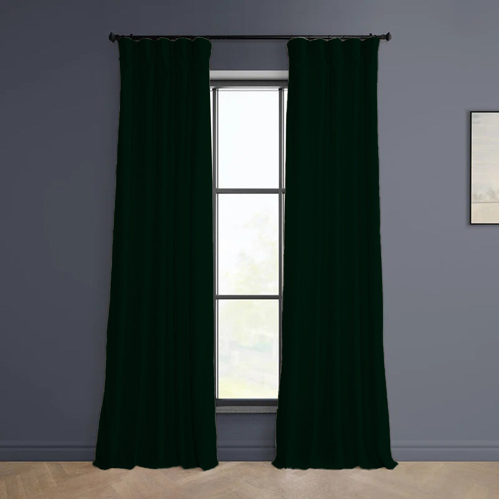 Velvet Minimalist Curtain Pleated Cloud