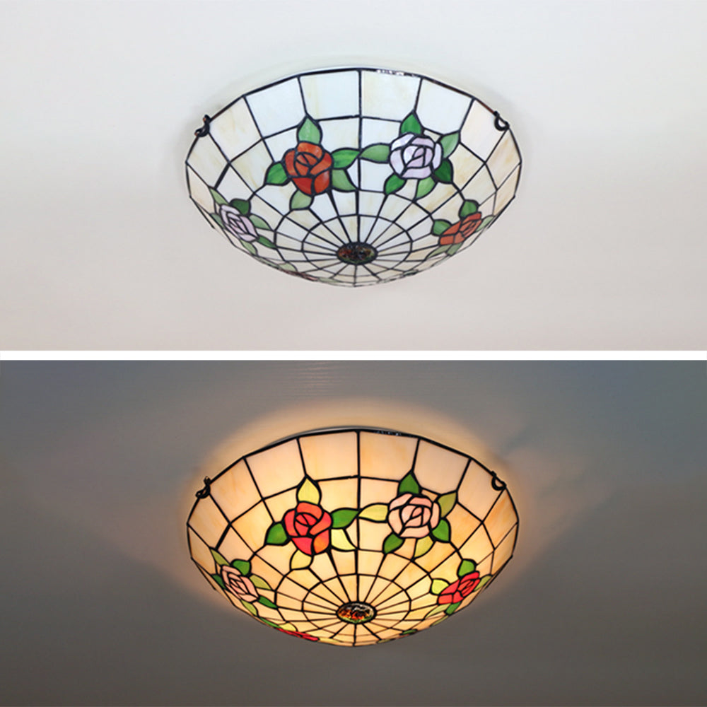 Eryn Retro Magnífico Flush Mount Ceiling Light Vidrio Dormitorio/Salón