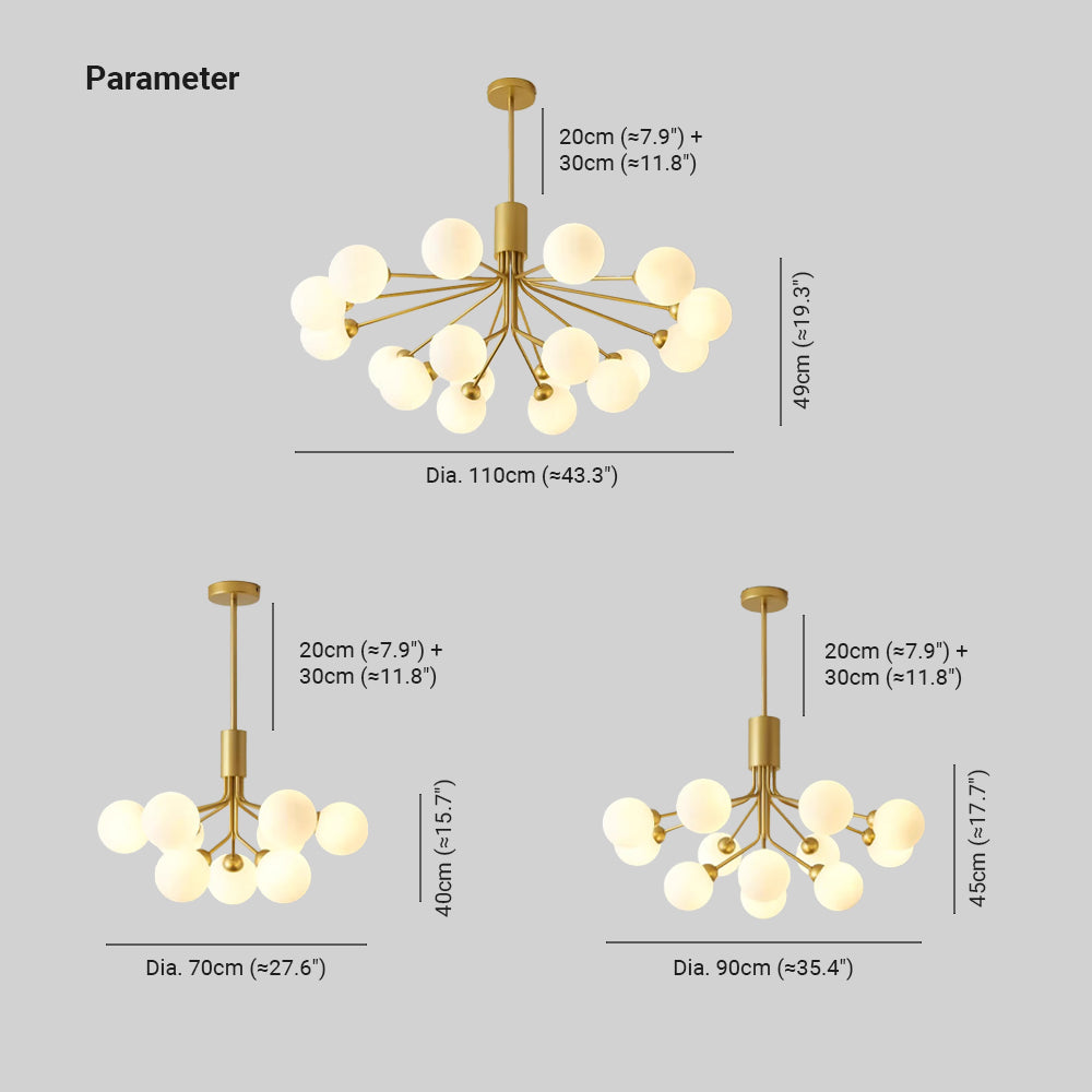 Valentina Moderno LED Lámparas de Araña Metal Salón/Dormitorio/Comedor