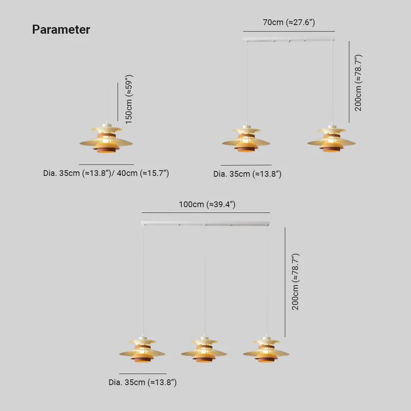 Morandi Moderna Metal LED Lámpara Colgante