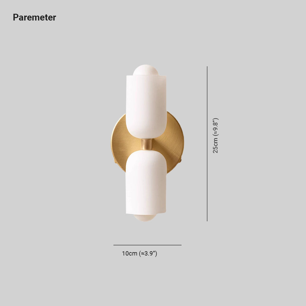 Morandi Modern Metal/Vidrio LED Aplique Dormitorio