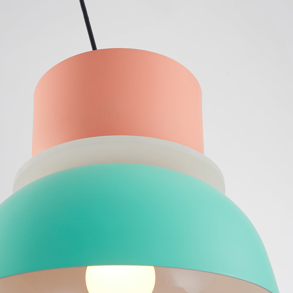 Morandi Moderna Domo LED Metal Lámpara Colgante Multicolor