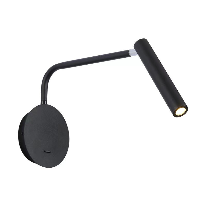 Orr Nórdico Foco Metal/Acrílico Aplique de Pared Negro