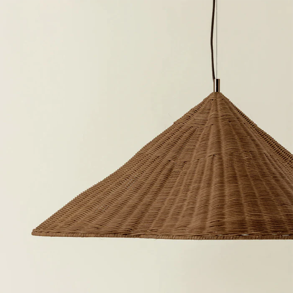 Muto Vintage Rattan Pendant Light Livining Room Bedroom