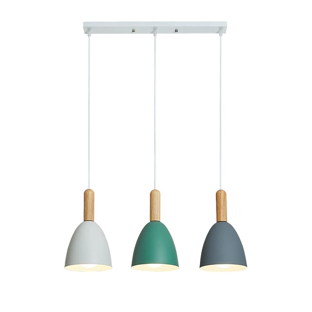 Morandi Moderna Minimalistas Lámpara Colgante Metal/Madera Dormitorio/Salón