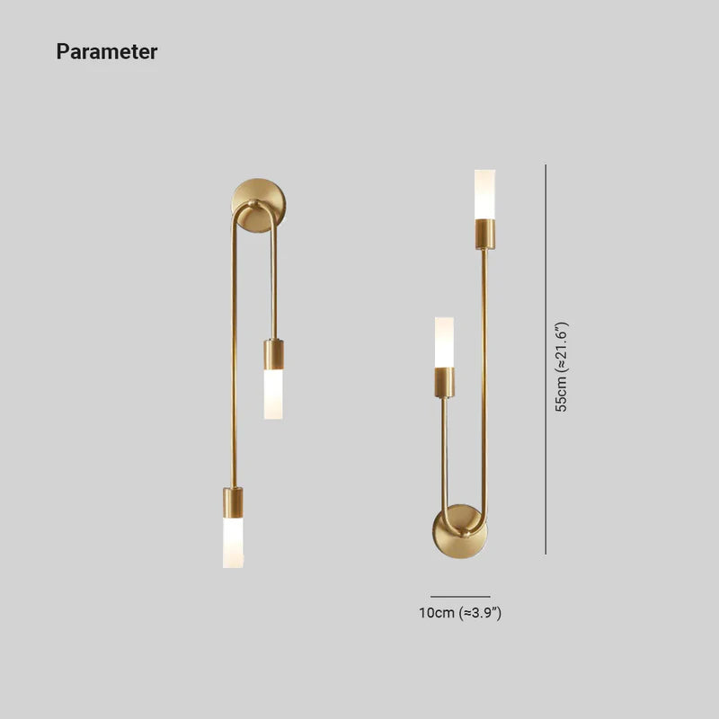 Meza Moderno Diseño Irregular Aplique de Pared, Dorado