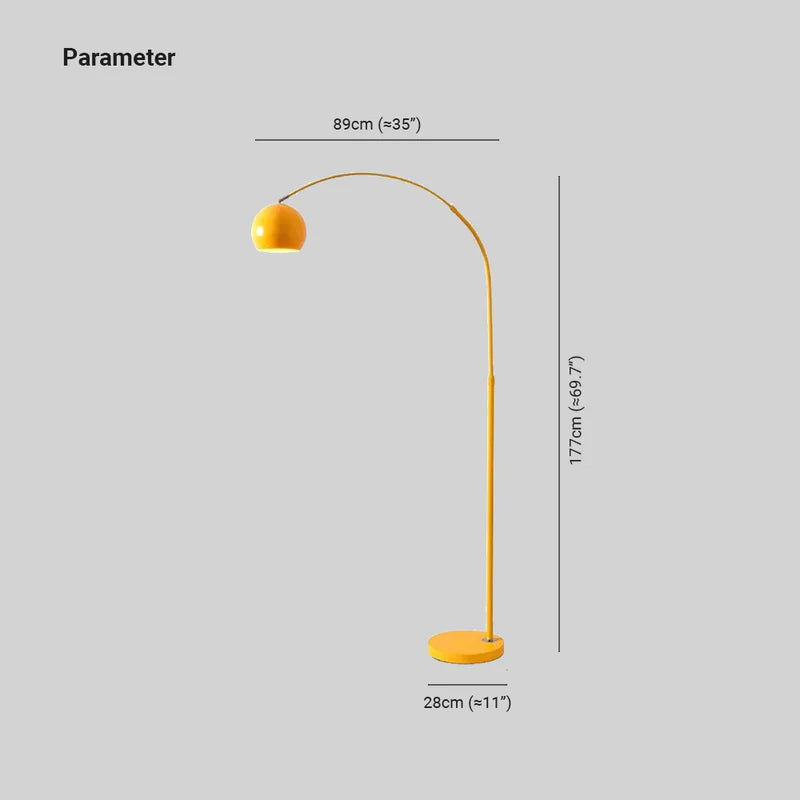 Morandi Moderno Geométrico Metal LED Lámpara de Pie