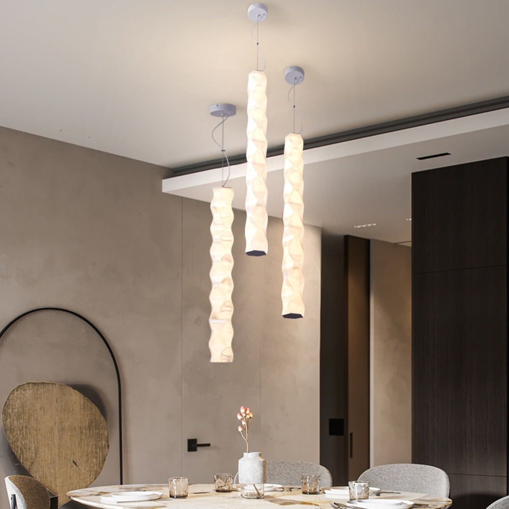 Nazifa Moderna Diseño Minimalista Metal/Acrílico Lámpara Colgante Blanca
