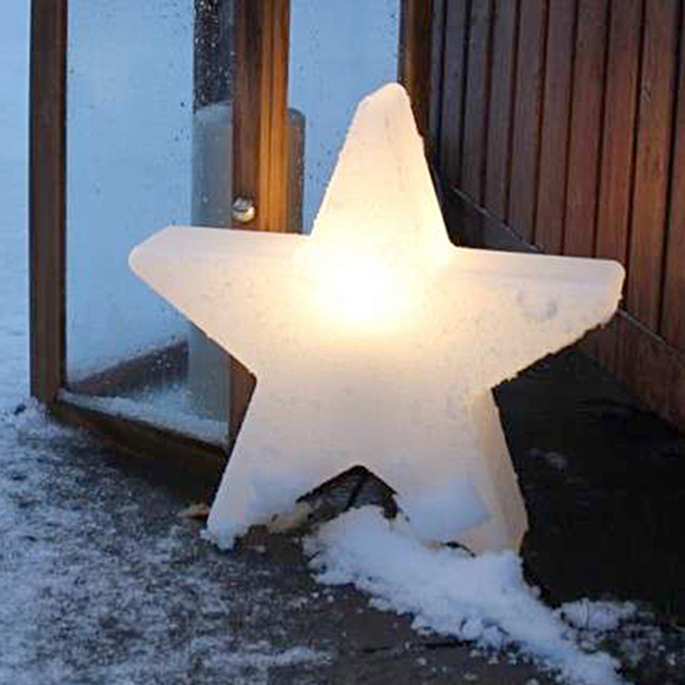 Minori Decorativa Estrella Acrílica Lámpara De Pie Exterior