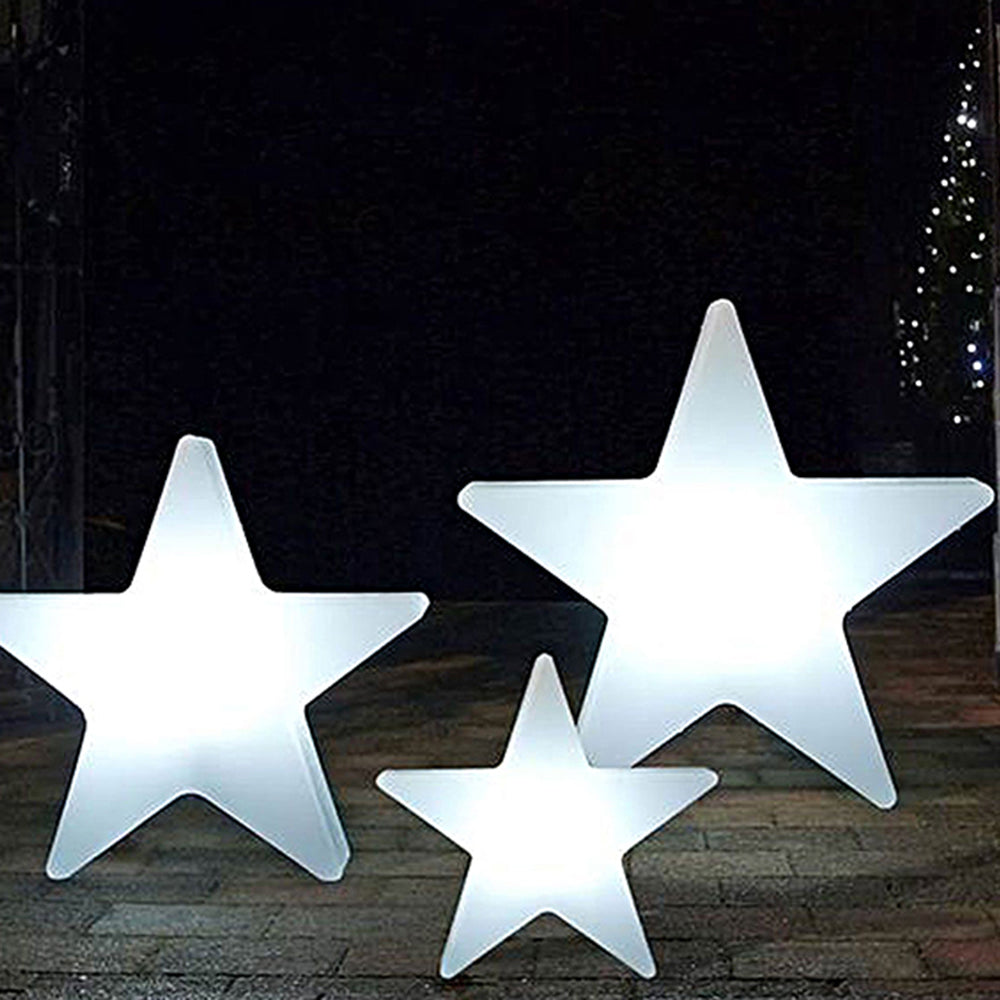 Minori Decorativa Estrella Acrílica Lámpara De Pie Exterior