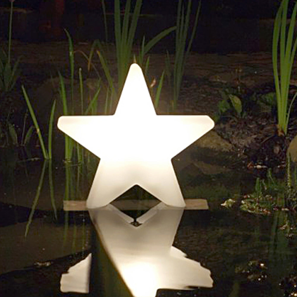 Minori Decorativa Estrella Acrílica Lámpara De Pie Exterior