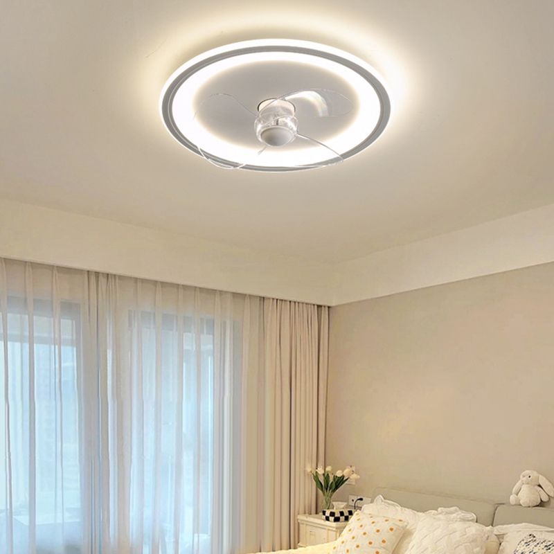 Edge Ventilador de techo con Luz sin aspas, Blanco, Motor dc, ∅40CM/50CM