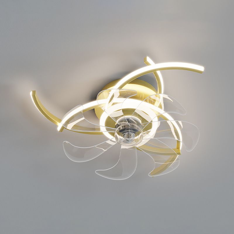 Lacey Ventilador con Luz sin aspas, 4 Estilos, 3 Colores Motor dc, ∅52CM