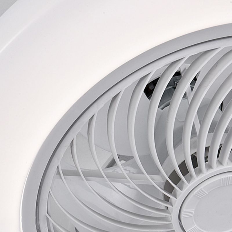 Quinn Ventilador de Techo con Luz sin aspas, Blanco Café Oro, Motor dc, ∅45CM/55CM