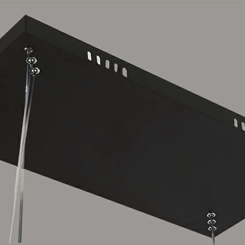 Bouvet Moderna Minimalista Rectangular Lámpara Colgante Negra