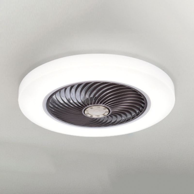 Quinn Ventilador de Techo con Luz sin aspas, Blanco Café Oro, Motor dc, ∅45CM/55CM