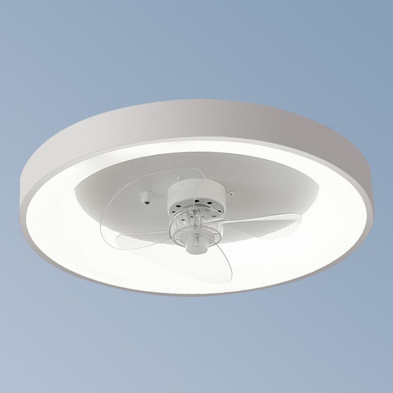 Quinn Ventilador de techo con Luz sin aspas, Blanco, Motor dc, ∅50CM