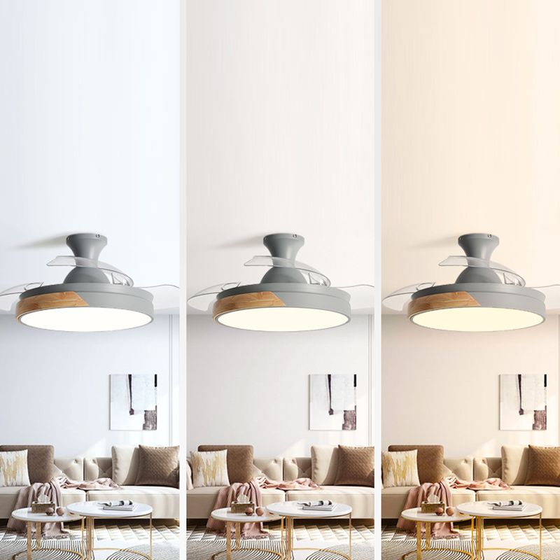 Morandi Ventilador de Techo con Luz sin aspas, 5 Colores, Motor dc, ∅90CM/100CM