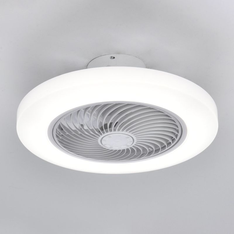 Quinn Ventilador de Techo con Luz sin aspas, Blanco Café Oro, Motor dc, ∅45CM/55CM