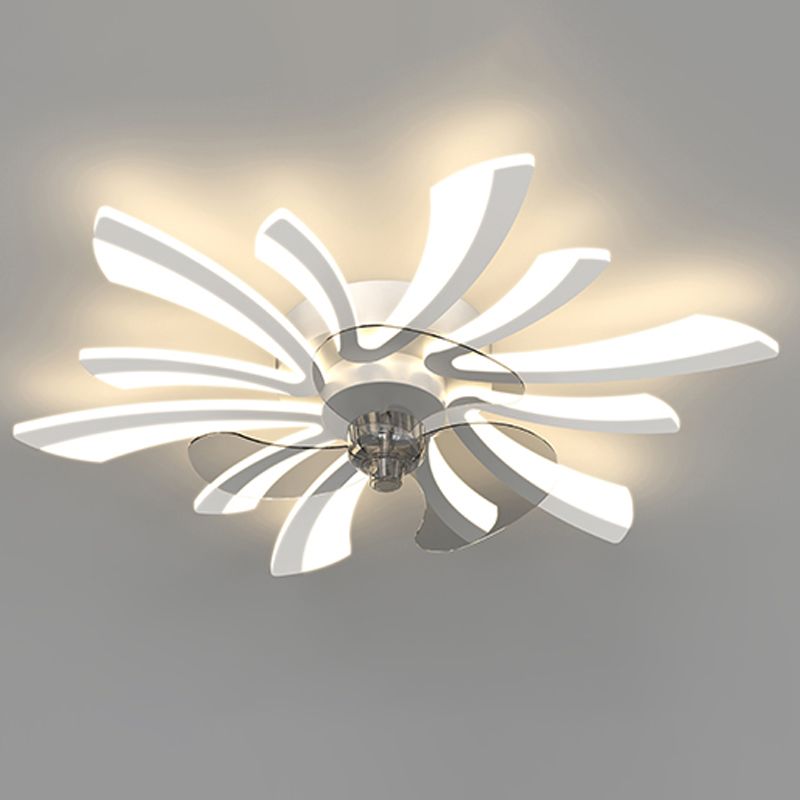 Hana Ventilador con Luz sin aspas, 3 Colores, Motor dc, ∅65CM/68CM/78CM