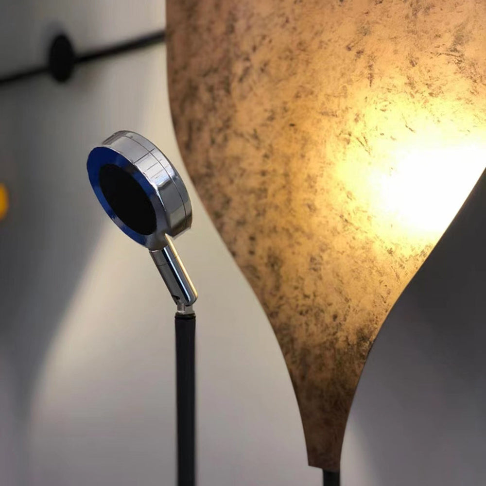 Salgado Moderna Simple Metal Lámpara de Pie Azul/Marrón