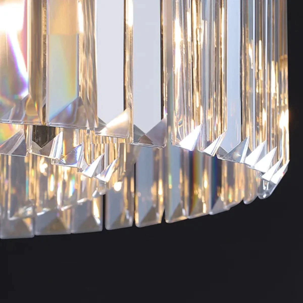 Marilyn Moderno Tiered Crystal LED Lámparas de Araña in Latón Salón