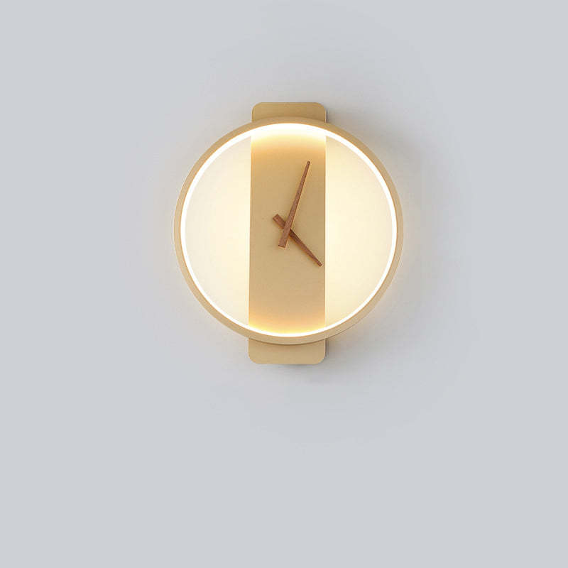Nordic Decorativo Reloj Metal Aplique de Pared Dorado/Negro