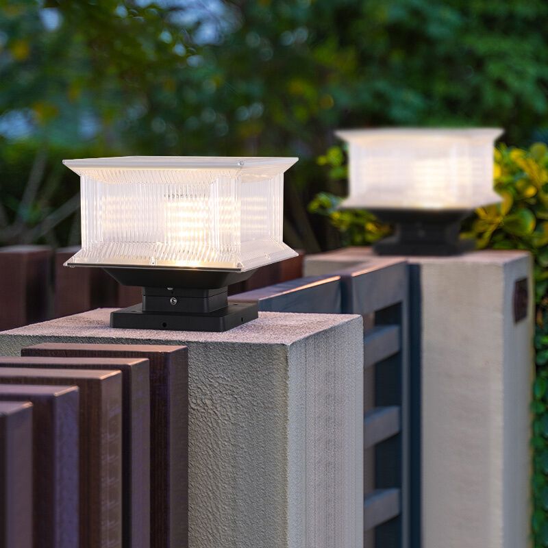 Riley Moderno Lámpara Exterior LED Cuboide Metal Patio