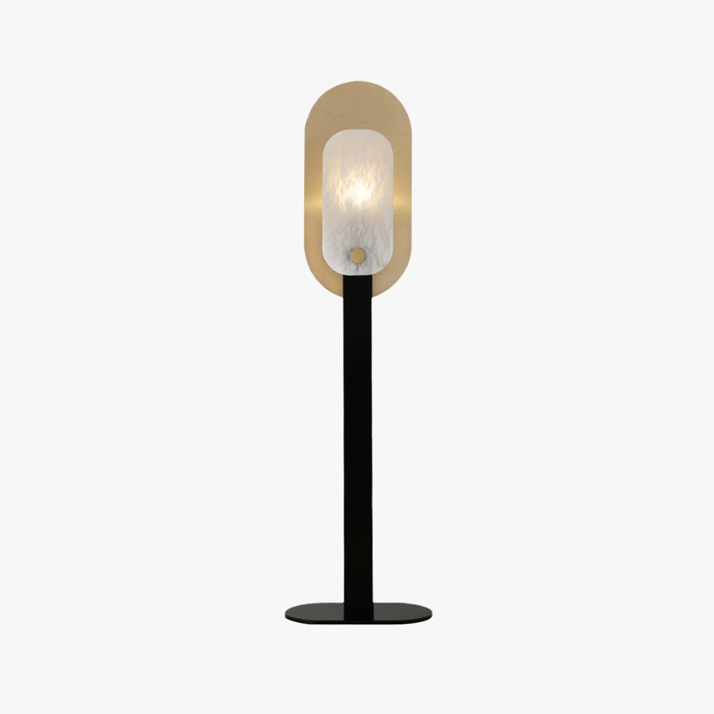 Cooley Moderna Diseño Ovalada Mármol/Hierro Lámpara de Pie