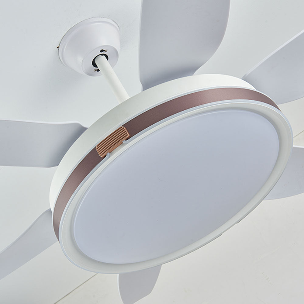 Haydn Ventilador de techo con Luz 6 Palas, 4 Colores, Motor dc, ∅130CM