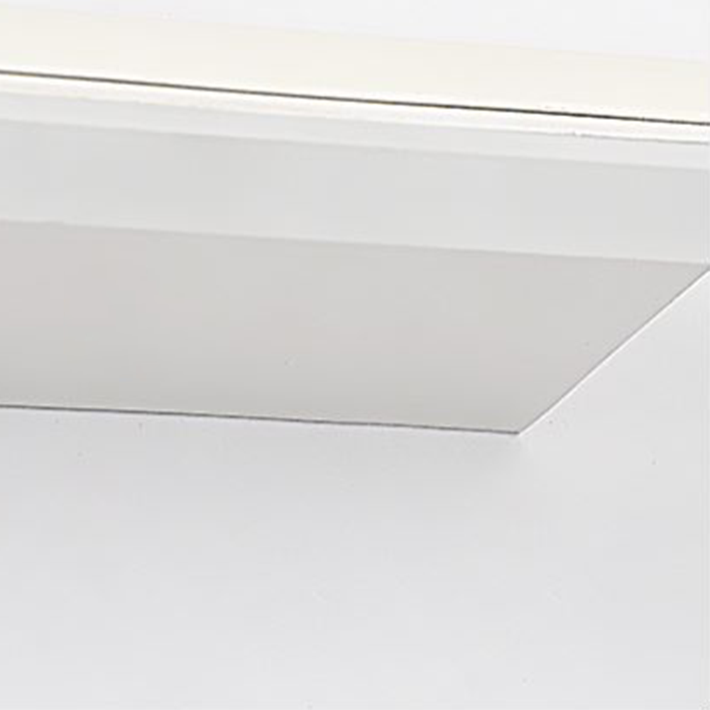 Leigh Minimalista Lineal Metal/Acrílico LED Aplique de Pared Interior Blanco