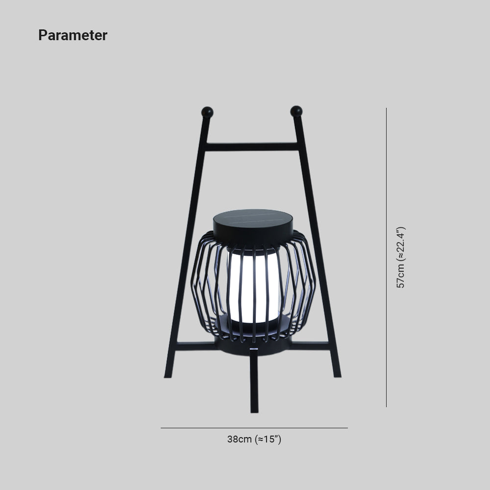 Orr Moderna Redonda Metal Lámpara Exterior Patio