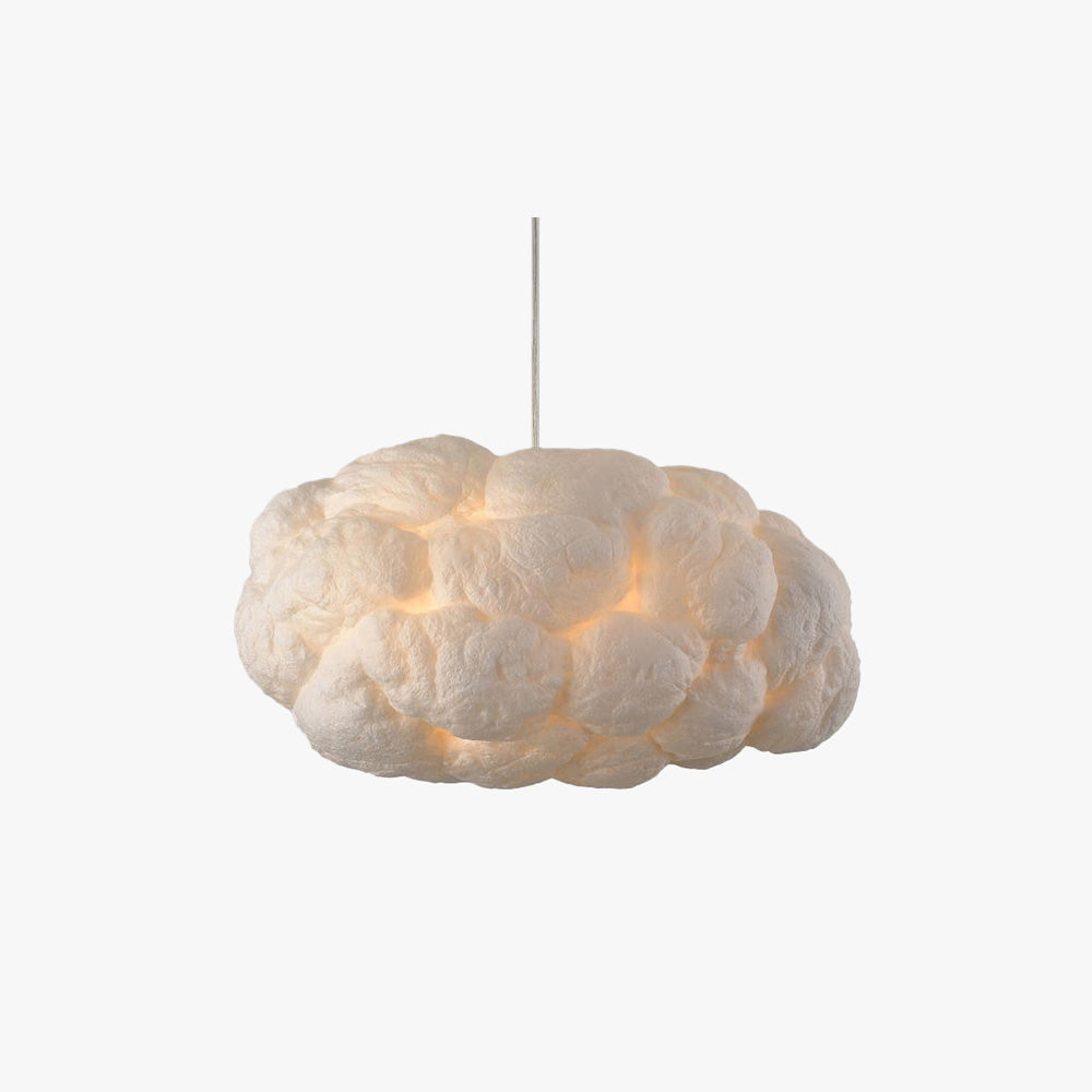 Minori Moderna Diseño Nube PVC/Algodón Lámpara Colgante Blanca