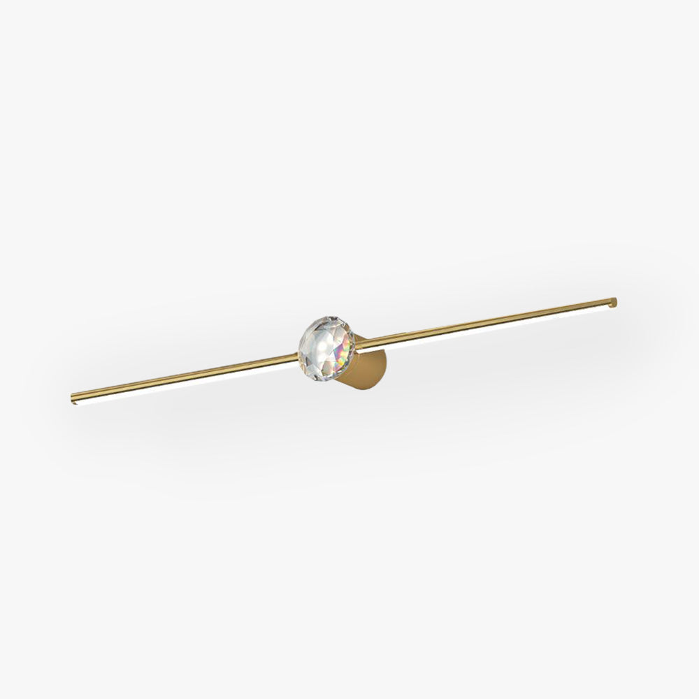 Kristy Lineal Lineal Metal LED Aplique de Pared Dorado