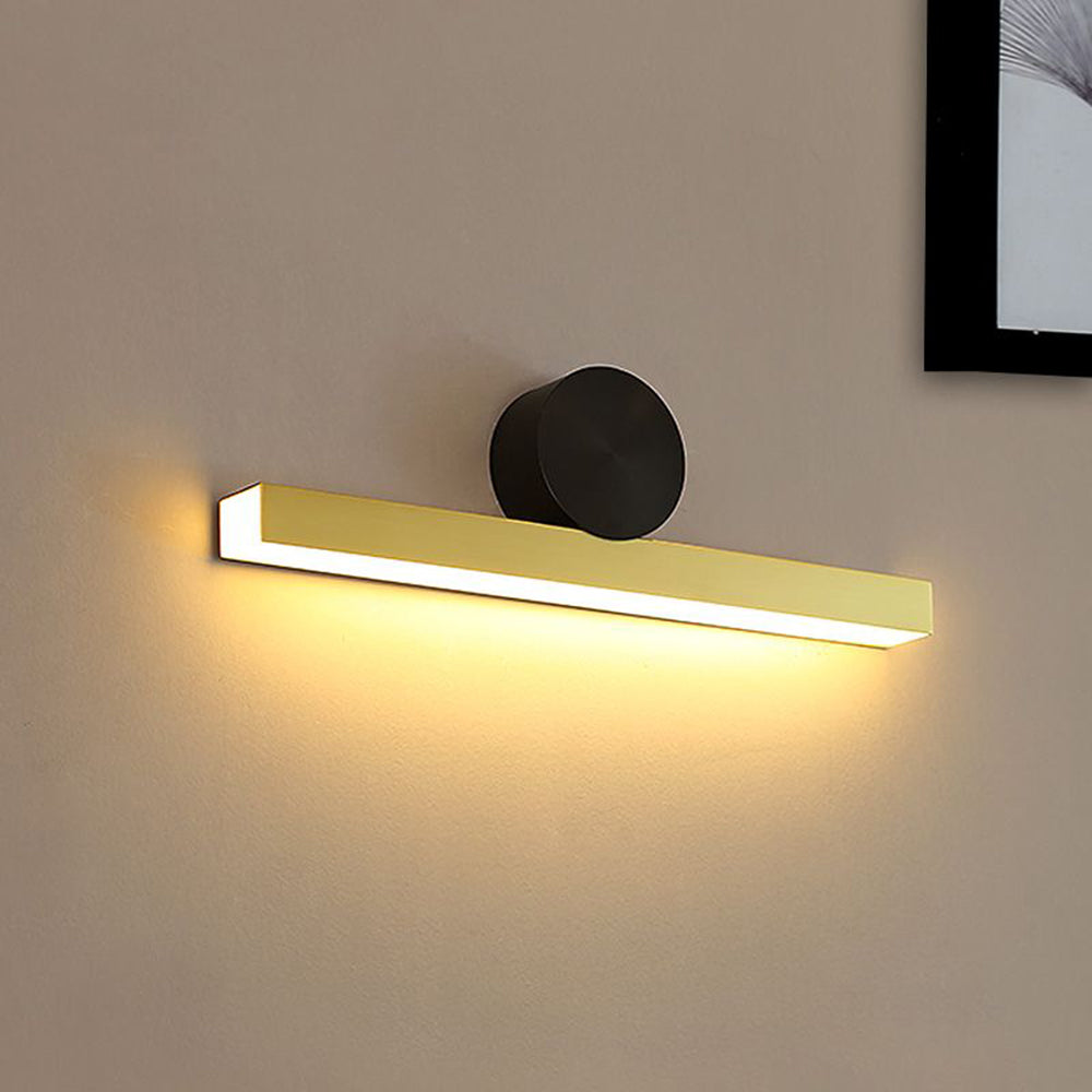 Edge Moderno Lineal Geometría LED Aplique de Pared Dorado