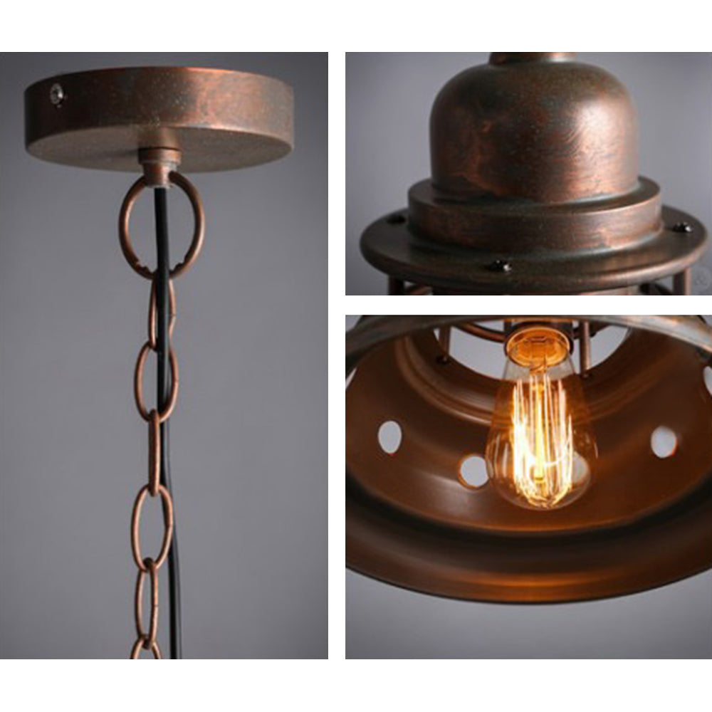 Alessio Vintage Industrial Diseño Metal Lámpara Colgante
