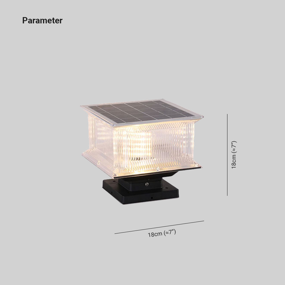 Riley Moderno Lámpara Exterior LED Cuboide Metal Patio