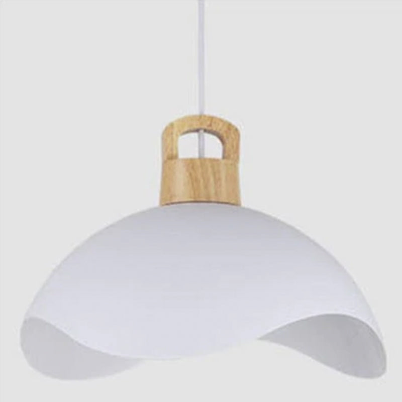 Morandi Decorativa Metal Minimalista Lámpara Colgante Madera