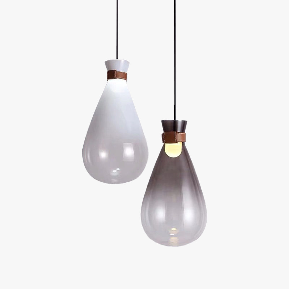 Hailie Moderna Diseño Nórdica Acrílico Lámpara Colgante, Blanca