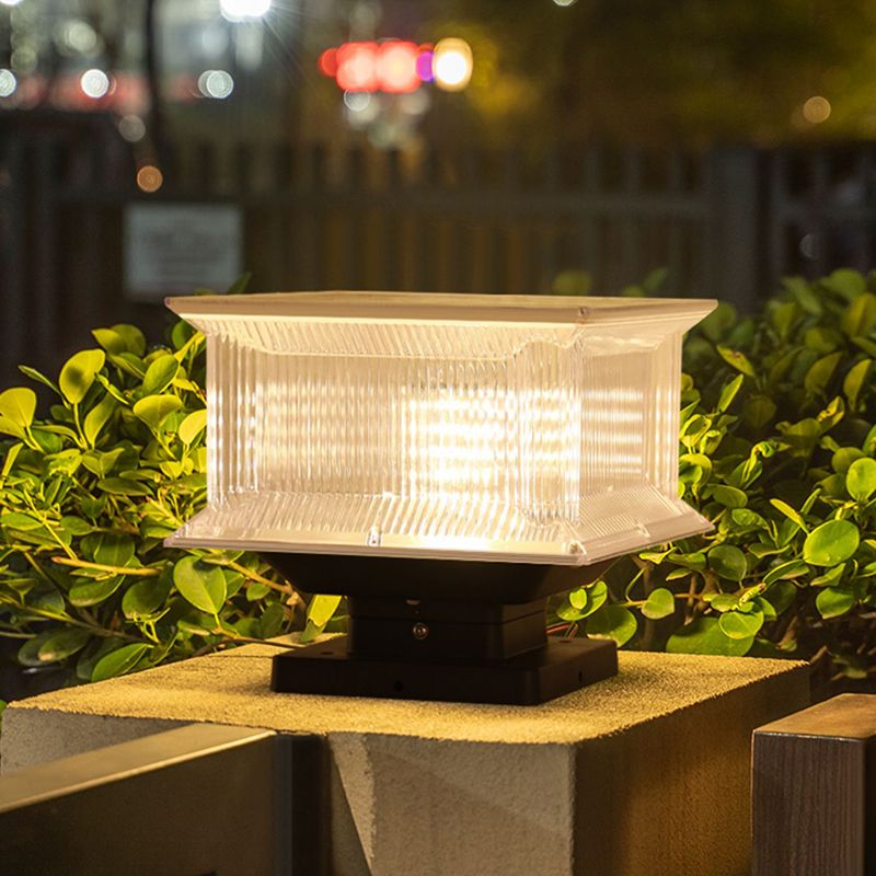 Riley Moderno Lámpara Exterior LED Cuboide Metal Patio