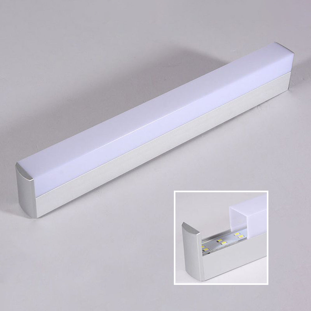 Leigh Minimalista Lineal Metal/Acrílico LED Aplique de Pared Blanco