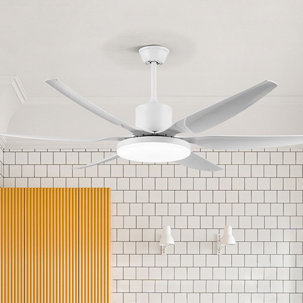 Haydn Ventilador de techo con Luz Básico Blanco 6 Palas, Motor dc, ∅130CM