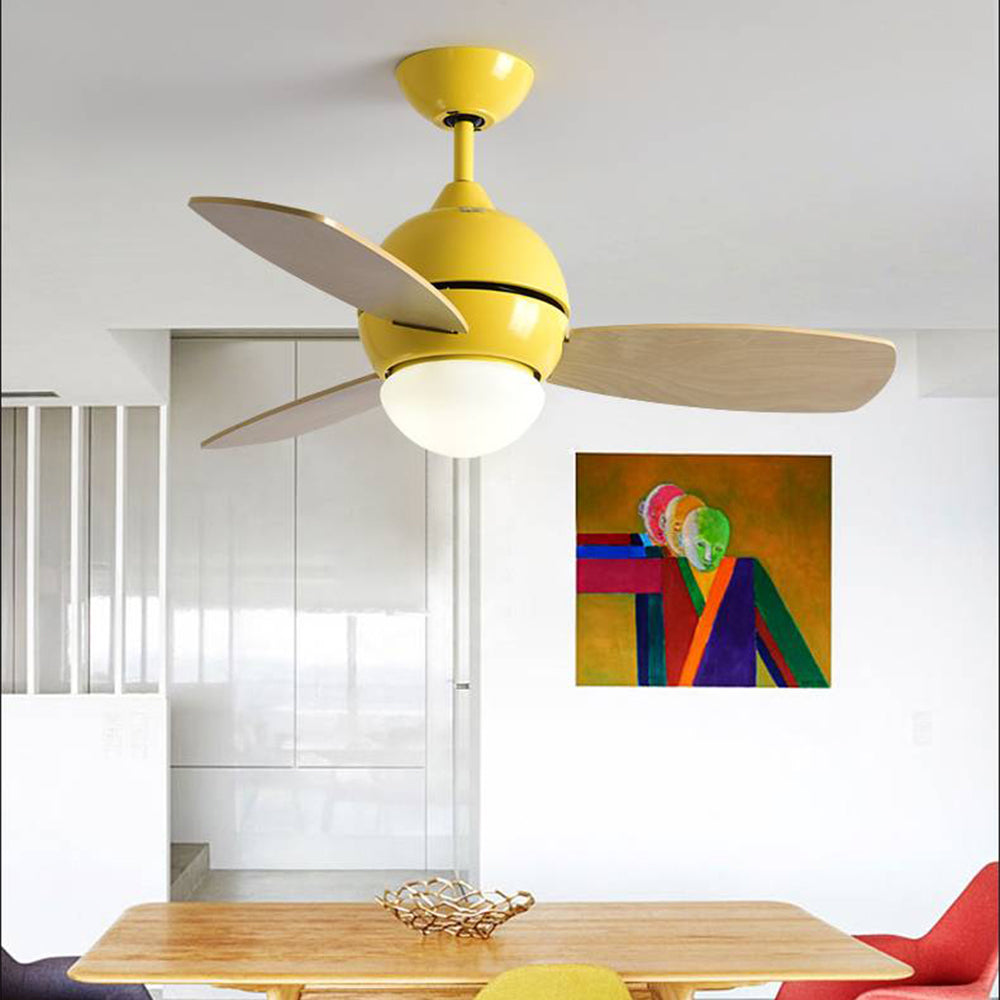 Morandi Ventilador de techo con Luz Colorido 3 Palas, 6 Colores, Motor dc, ∅92CM