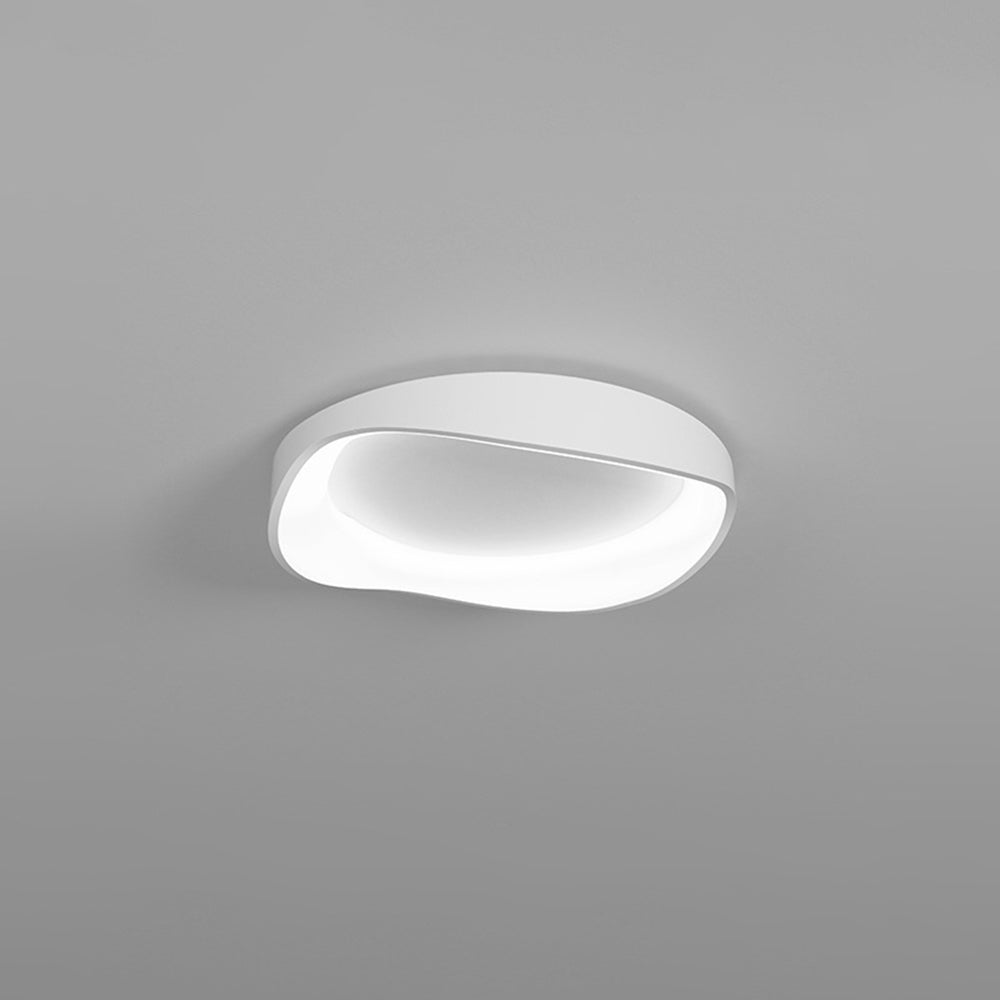 Arisha Moderna Cuenco Metal LED Lámpara de Techo Blanca