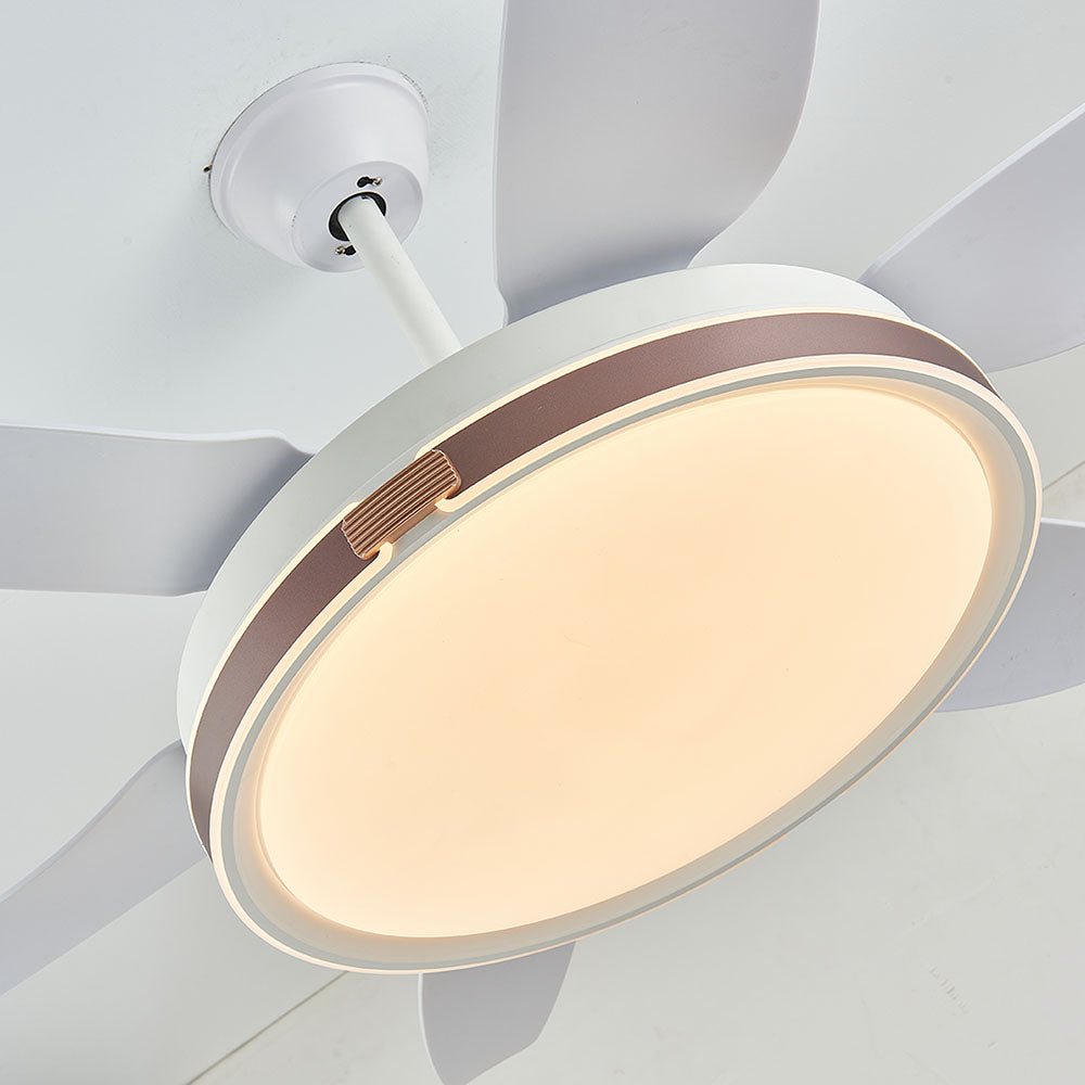 Haydn Ventilador de techo con Luz 6 Palas, 4 Colores, Motor dc, ∅130CM